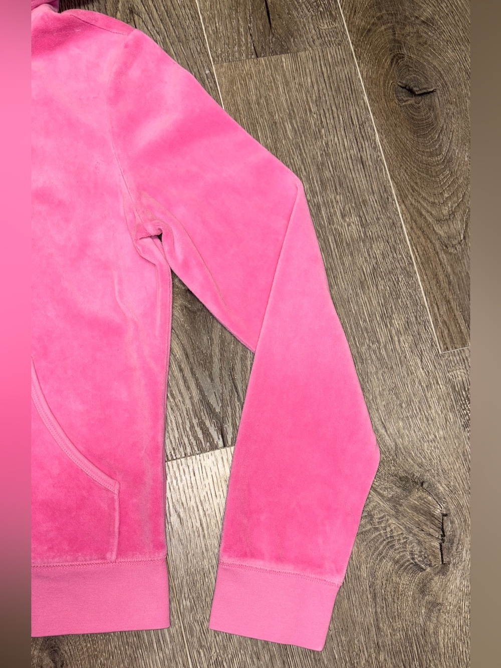 Juicy Couture Hot Pink Velour Zip Hoodie - Picture 5 of 9